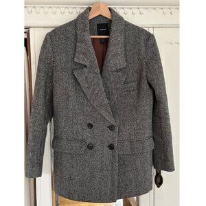 Smythe Oversized Double Breasted Wool Blazer